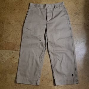 Ralph Lauren Sport Woman's Capri Crop Pants Khaki Tan Size 4